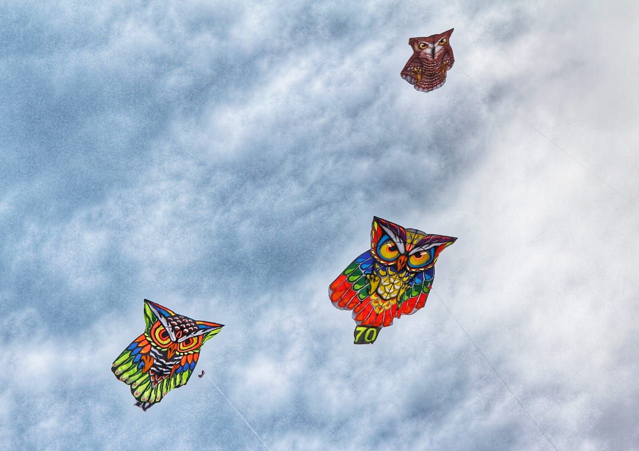 podiumnews.com-121 Layangan Celupuk Pulasan Mengudara di Langit Banjar Ujung